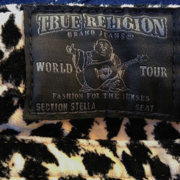 True Religion Stella Skinny Leg Leopard Print - Picture 2 of 8